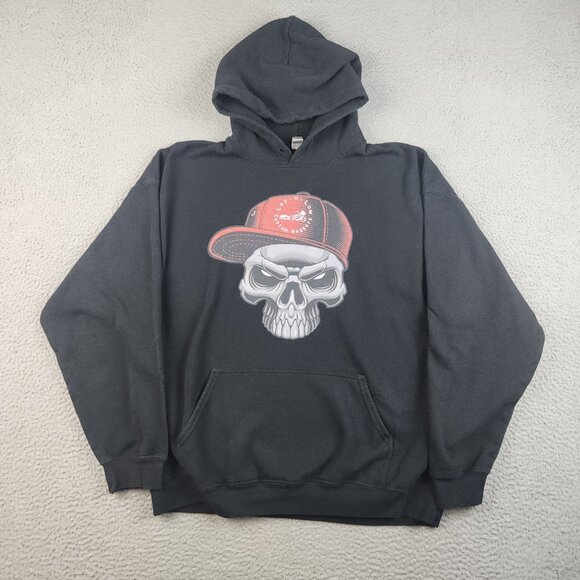 Motorcycle Shop Hoodie Men's Extra Large Lay N Low Custom Bike Sweatshirt TN - Picture 1 of 13